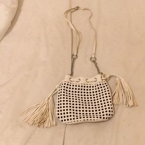 White over the shoulder purse